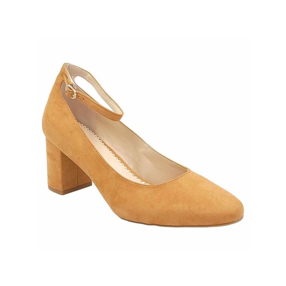 CHARTER CLUB Womens Beige Francina Almond Toe Block Heel Pumps Shoes 11 M
